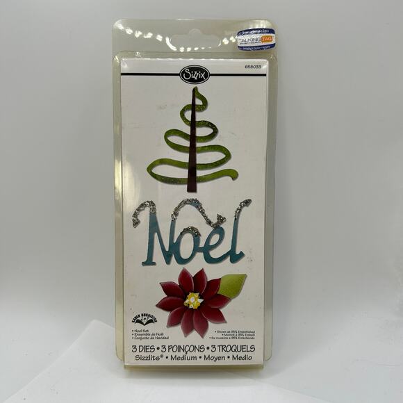 SIZZIX Noel Set 3 Dies 658033 Karen Burniston Embellishing Tips - Picture 1 of 11